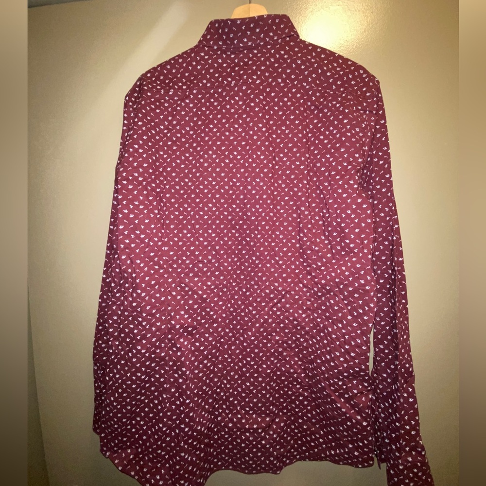 Express Extra Slim Constellation Space Dress Shirt - image 4